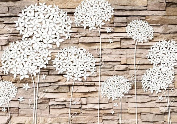 Papier peint - Flowers on the Stone