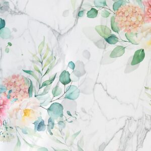 Papier peint - Flowery Marble