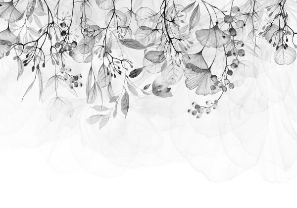 Papier peint - Foggy Nature - Grey