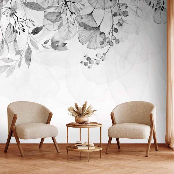 Papier peint - Foggy Nature - Grey Papier peint - Foggy Nature - Grey