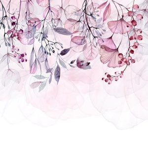 Papier peint - Foggy Nature - Pink