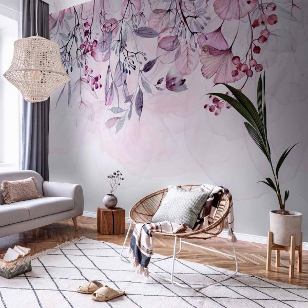 Papier peint - Foggy Nature - Pink Papier peint - Foggy Nature - Pink