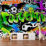 Papier peint - Football Graffiti