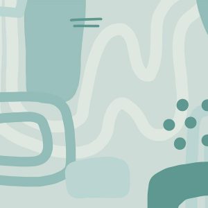 Papier peint - Geometric forms and patterns - abstract background with turquoise patterns