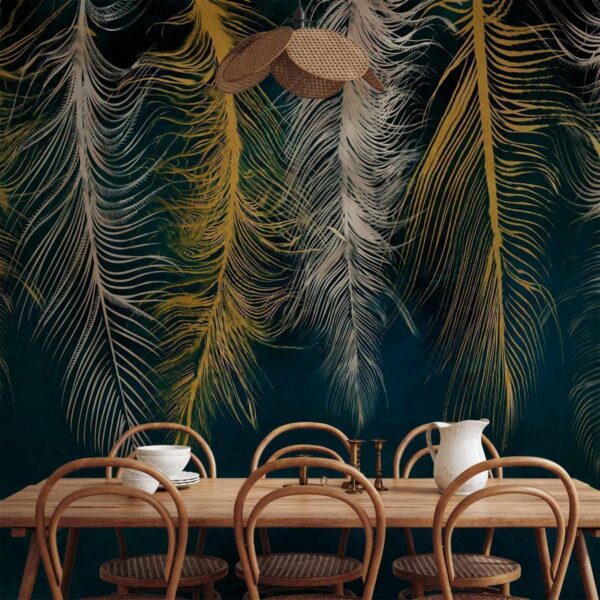 Papier peint - Gilded Feathers