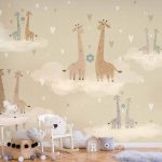 Papier peint - Giraffes in Love
