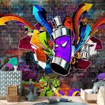 Papier peint - Graffiti: Colourful attack