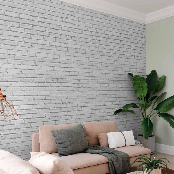Papier peint - Gray Brick Papier peint - Gray Brick