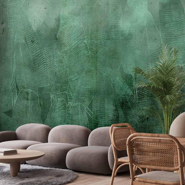 Papier peint - Green Banana Leaves Papier peint - Green Banana Leaves