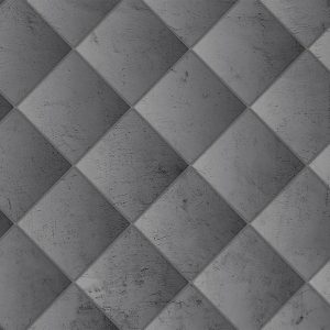 Papier peint - Grey symmetry - geometric pattern in concrete pattern with light joints