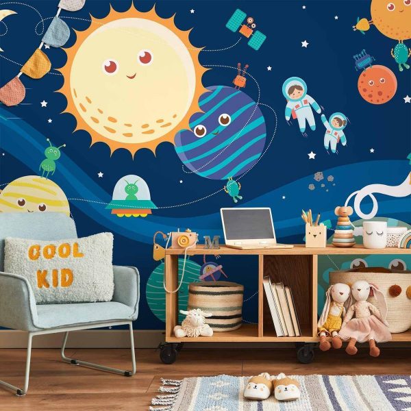 Papier peint - Happy Planets Papier peint - Happy Planets