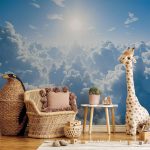 Papier peint - Heavenly Calm: Warm Rays of the Sun