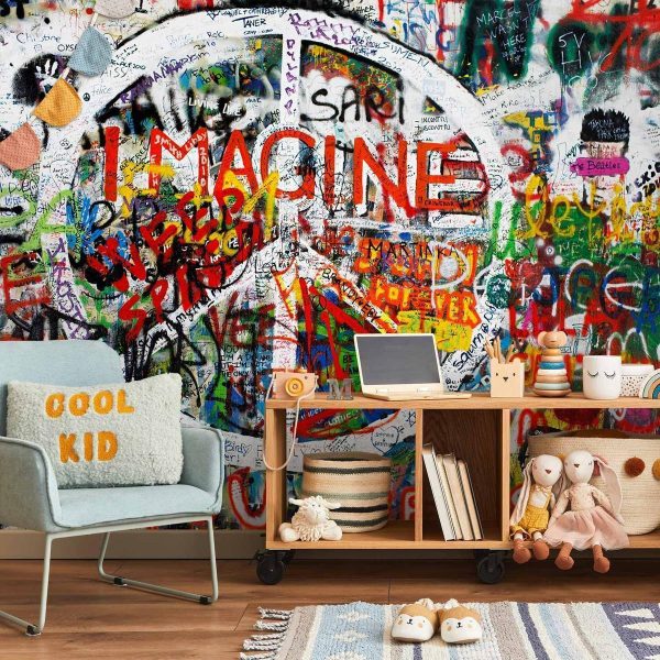 Papier peint - Hippie Graffiti Papier peint - Hippie Graffiti