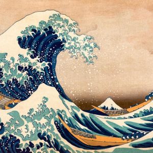 Papier peint - Hokusai: The Great Wave off Kanagawa (Reproduction)