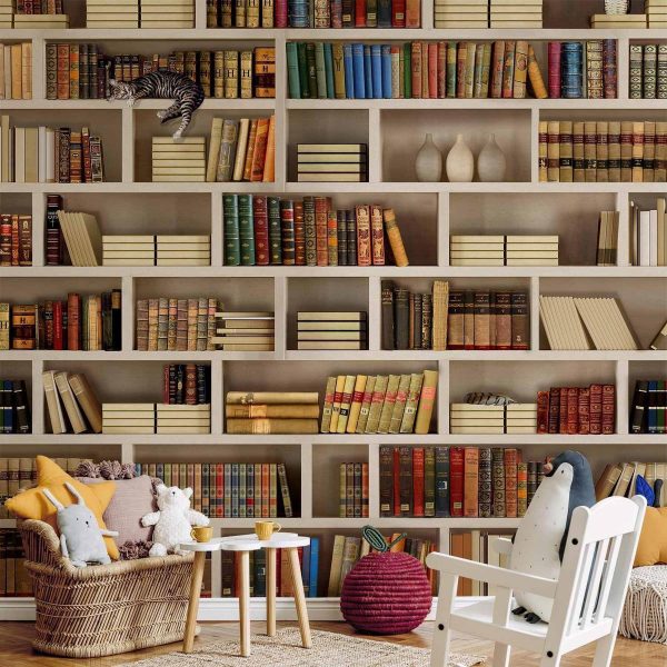 Papier peint - Home library Papier peint - Home library