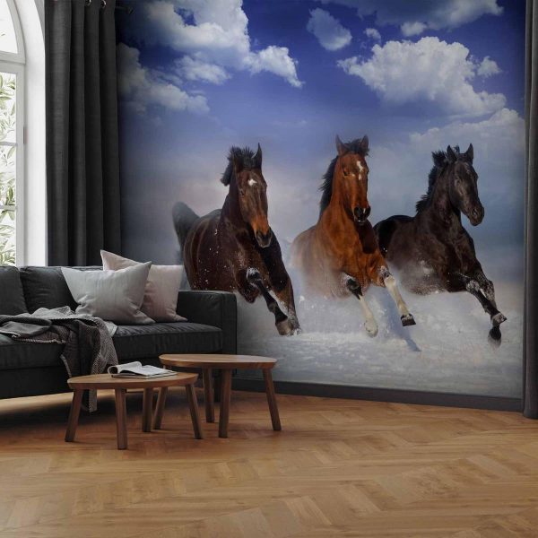 Papier peint - Horses in the Snow Papier peint - Horses in the Snow