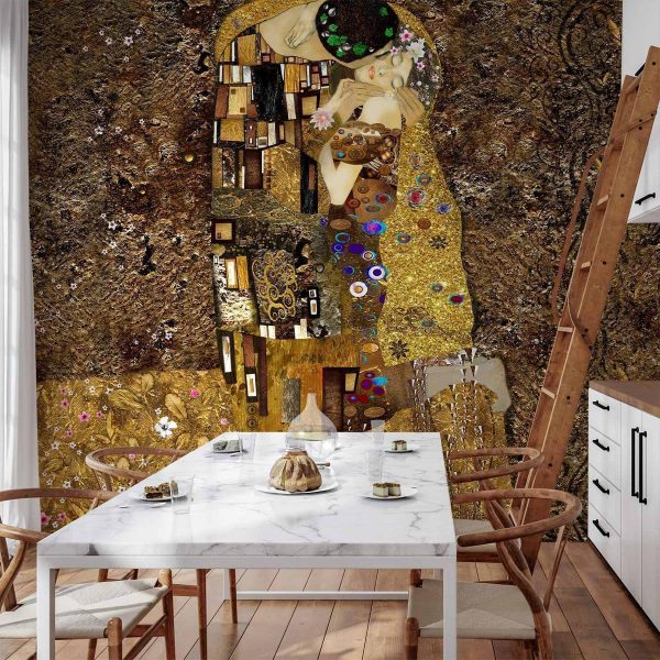 Papier peint - Klimt inspiration: Golden Kiss