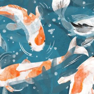Papier peint - Koi Fishes - Second Variant