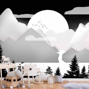 Papier peint - Landscape at Sunset - Second Variant
