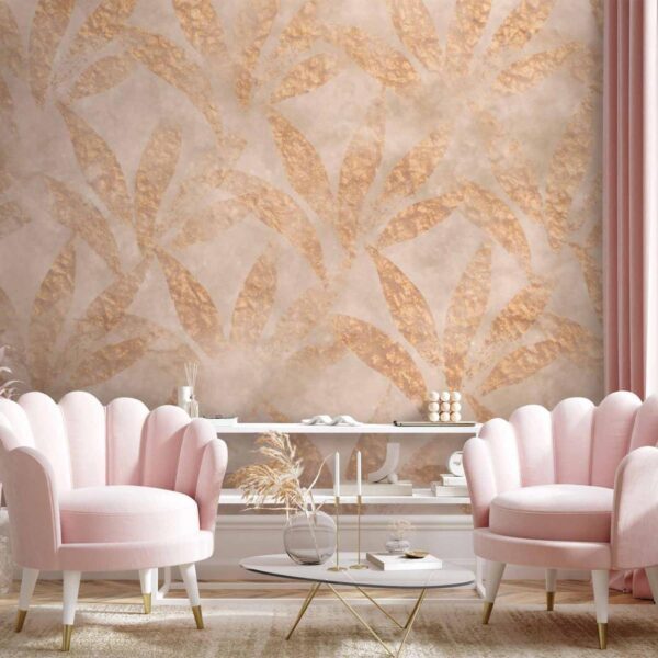 Papier peint - Leaves and Gold Papier peint - Leaves and Gold