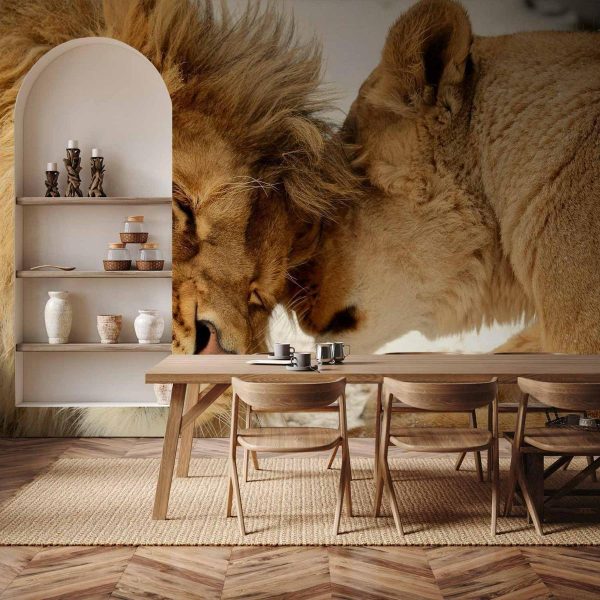 Papier peint - Lion Tenderness
