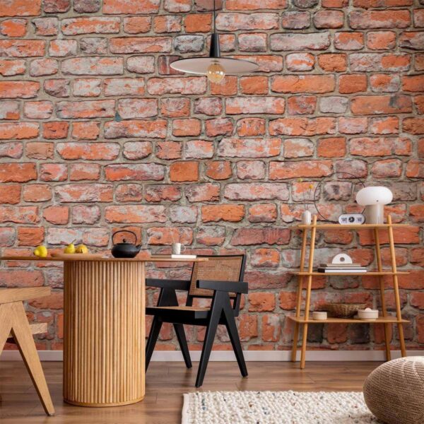 Papier peint - Loft Wall - Pattern Imitating an Old Red Brick Papier peint - Loft Wall - Pattern Imitating an Old Red Brick