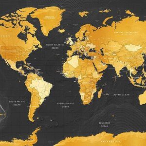 Papier peint - Map: Golden World