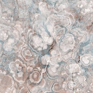 Papier peint - Marble Flowers - Natural Stone Structures in Pastel Colours