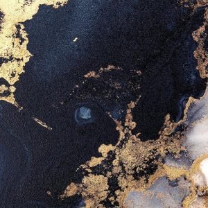 Papier peint - Marble and Garnet - Abstract Textured Pattern Inspired by a Starry Sky