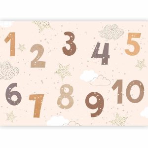 Papier peint - Numbers Among Snowflakes