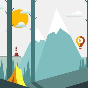 Papier peint - On the Camping