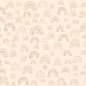 Papier peint - Pastel Rainbows