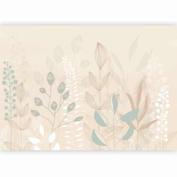Papier peint - Pastel and Beige Glade