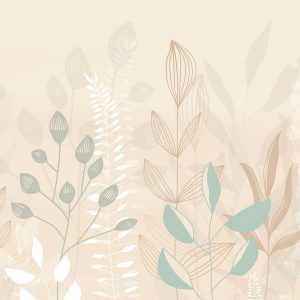 Papier peint - Pastel and Beige Glade