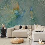 Papier peint - Peacocks Dancing - Third Variant