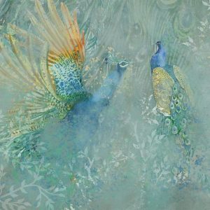 Papier peint - Peacocks Dancing - Third Variant