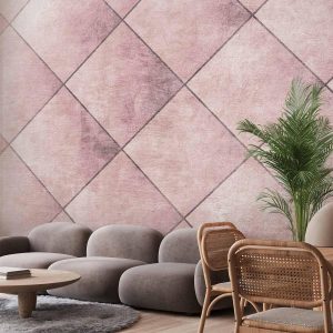 Papier peint - Perfect cuts - uniform geometric pattern in tiled pattern with pattern