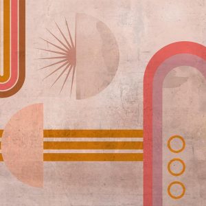 Papier peint - Pink Arcs