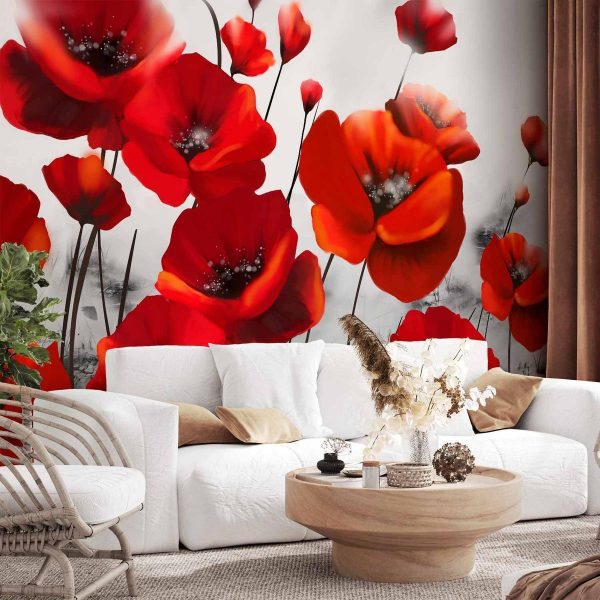Papier peint - Poppies in the Moonlight Papier peint - Poppies in the Moonlight