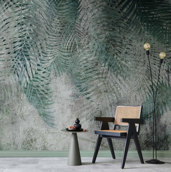 Papier peint - Prehistoric Palm Trees Papier peint - Prehistoric Palm Trees