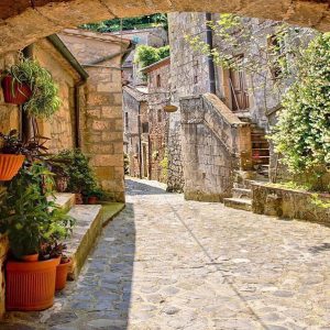 Papier peint - Provincial alley in Tuscany
