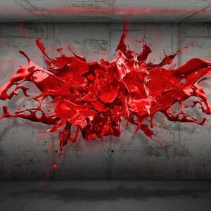 Papier peint - Red Ink Blot