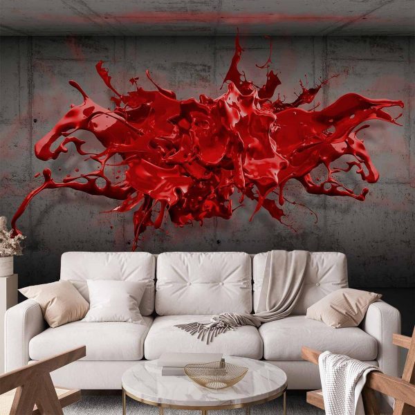 Papier peint - Red Ink Blot Papier peint - Red Ink Blot