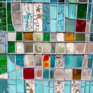 Papier peint - Sapphire Stained Glass