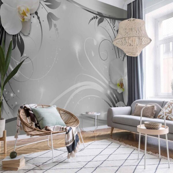 Papier peint - Silver Abstract Papier peint - Silver Abstract