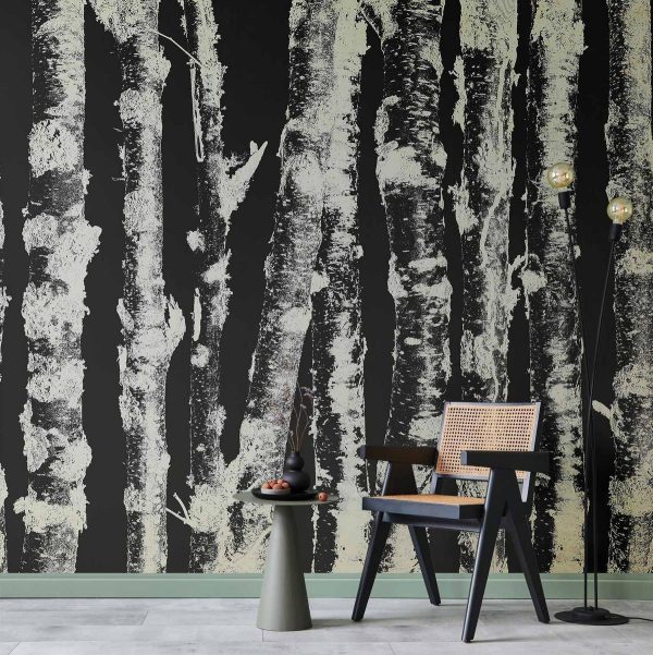 Papier-peint-Stately-Birches-Second-Variant