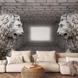 Papier peint - Stone Lions