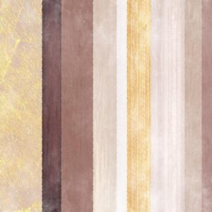 Papier peint - Striped pattern - abstract background in stripes of different colours with gold pattern