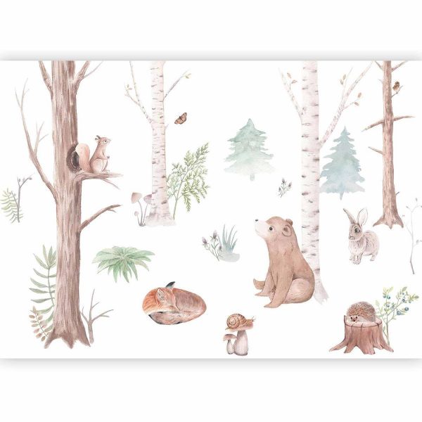 Papier peint - Subtle Illustration With Forest Animals