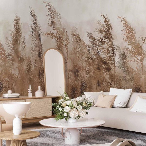 Papier peint - Tall Grasses - Brown Papier peint - Tall Grasses - Brown